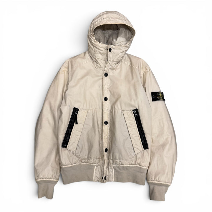 Stone Island Mussola Gommata Puffer Jacket White (L)