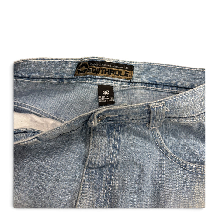 Vintage Southpole Baggy Denim Shorts Boue (32)