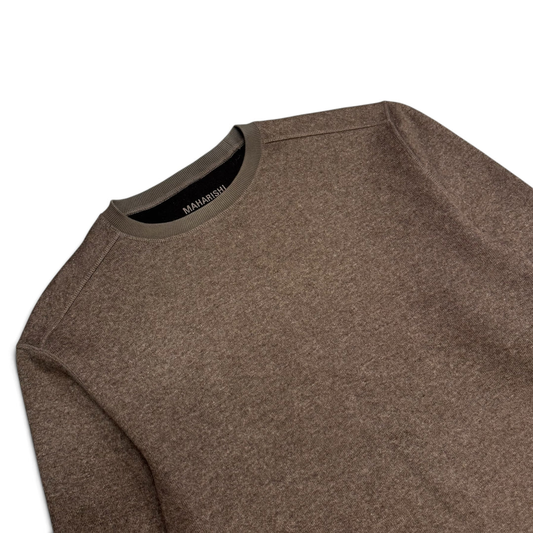 Maharishi Wool Crew Neck Jumper Brown (M)