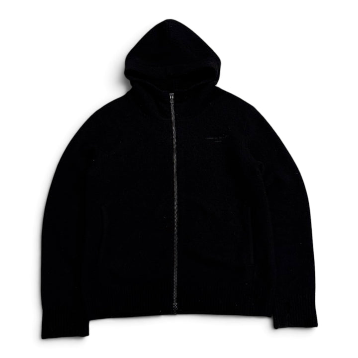 Comme De Garcons Full Zip Up Knitted Hoodie (M)
