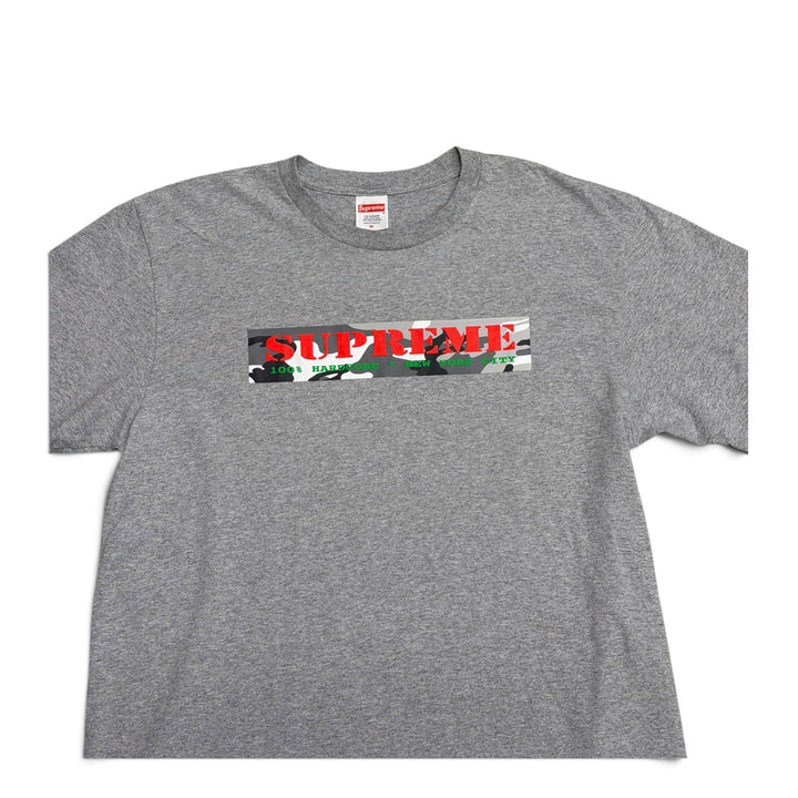 Supreme Hard Core Camo Box Logo T shirt Grey (M)