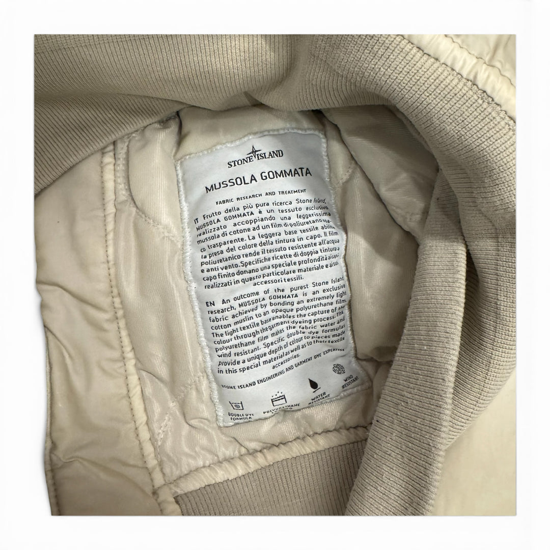 Stone Island Mussola Gommata Puffer Jacket White (L)