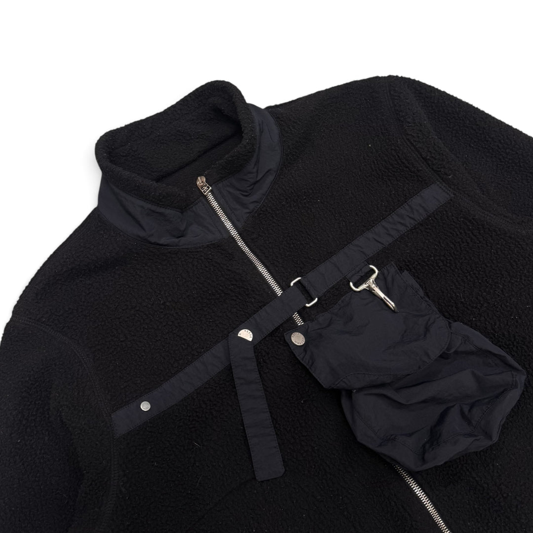 Reese Cooper Black Deep Pile Zip Up Utility Fleece (M)