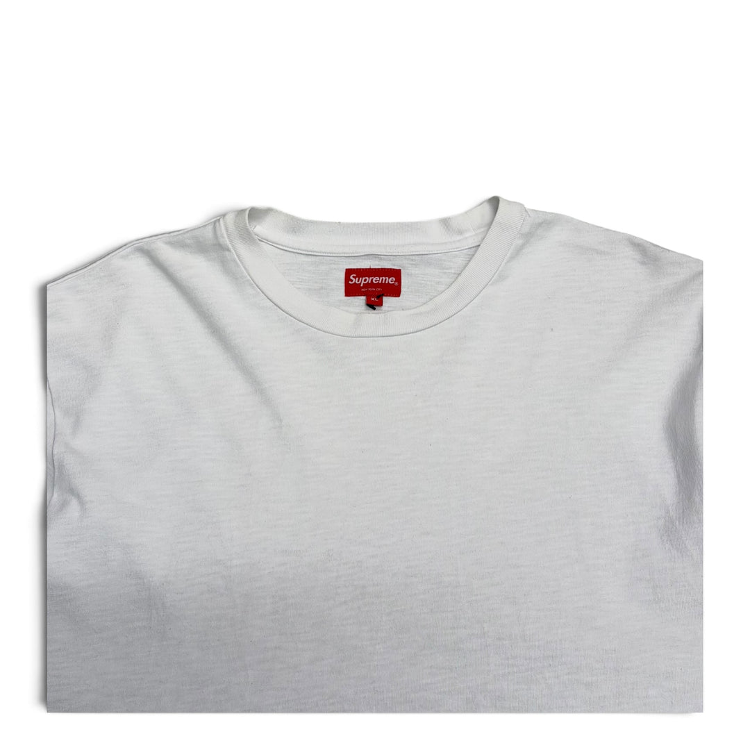 Supreme Contrast Applique T shirt White (XL)