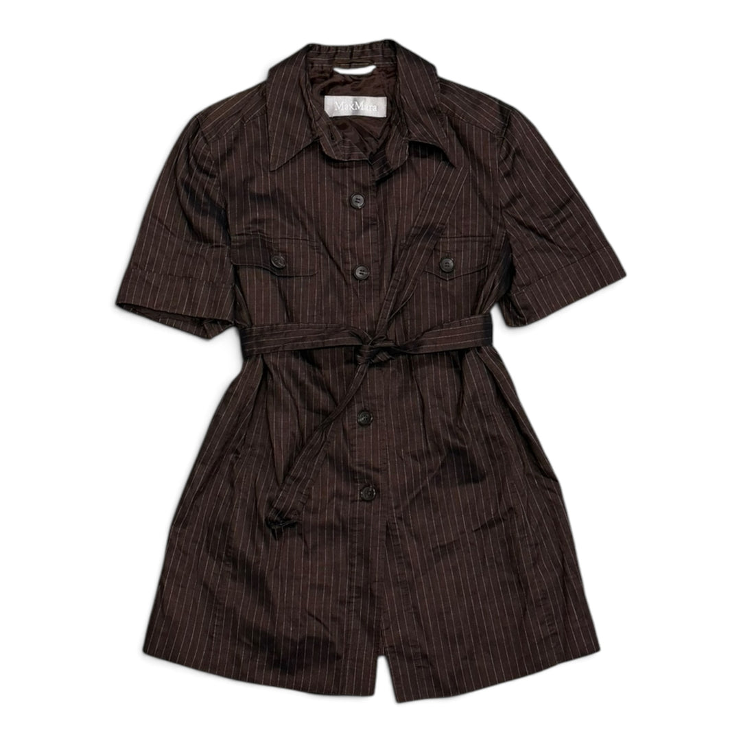 Max Mara Pianoforte Pure Silk Polkadot Dress Black (M)