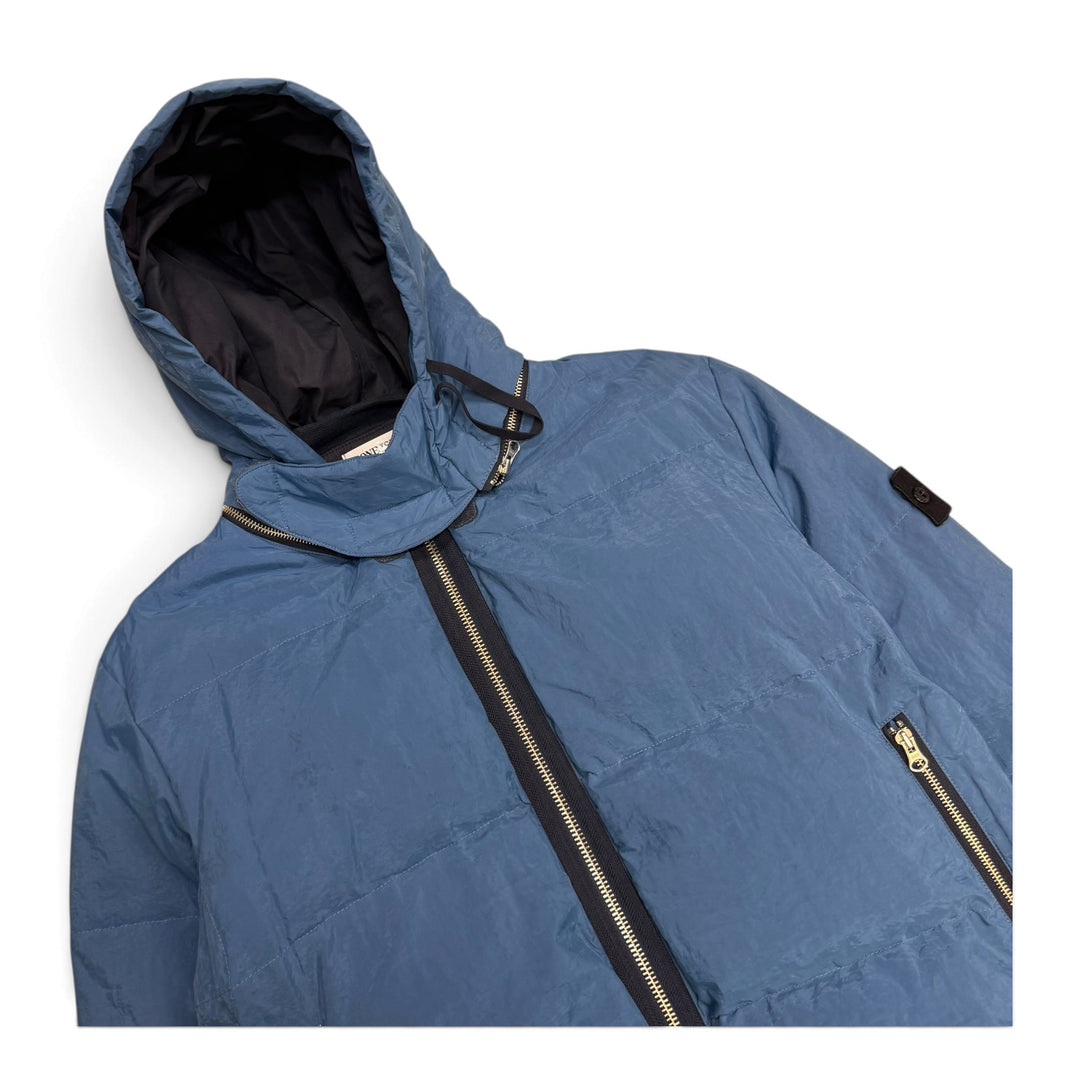 Vintage AW2000 Stone Island Pure Metal Shell Steel Jacket Blue (M)