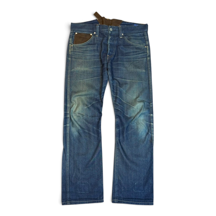 Vintage Junya Watanabe Comme Des Garcons Blue Denim Trousers (XS)