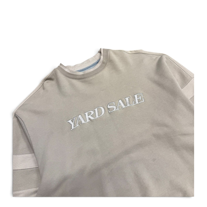 Yard Sale Crew Neck Sweatshirt Beige (XL)