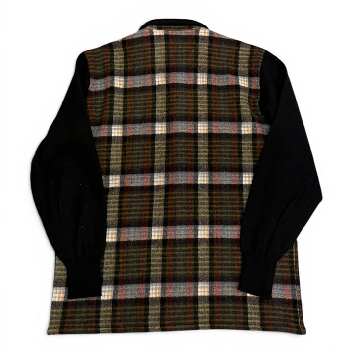 Vintage Missoni Button Up Checked Flannel  Shirts Black (L)