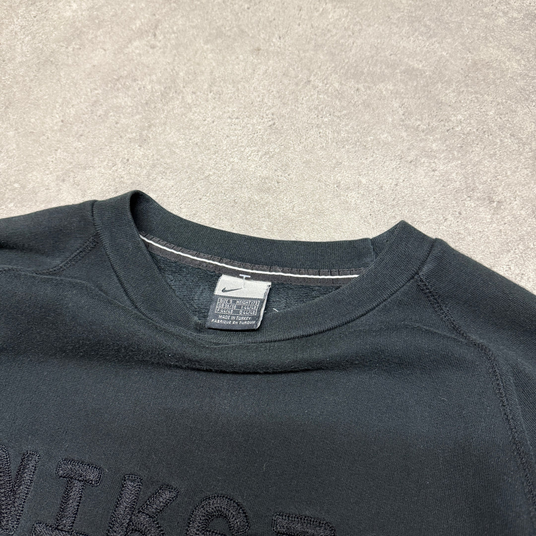 Vintage Nike Black Spell Out Sweatshirt (S)