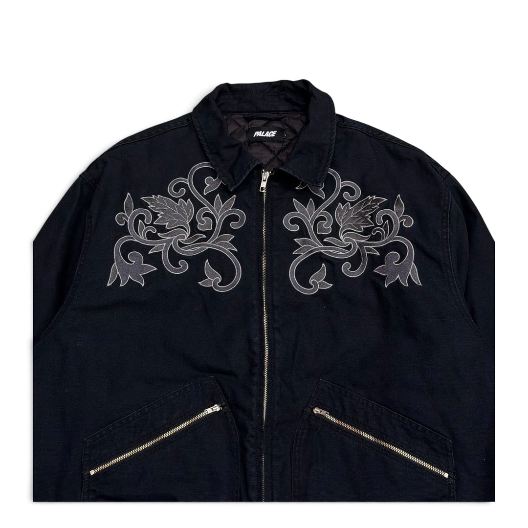 Palace Floral Canvas Bomber Jacket Navy (XL)