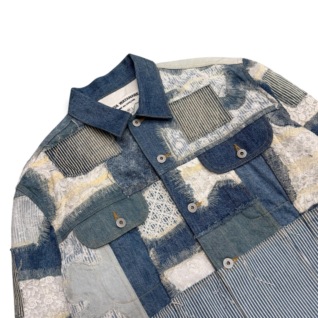 Junya Watanabe Patchwork Denim Jacket Blue (XS)