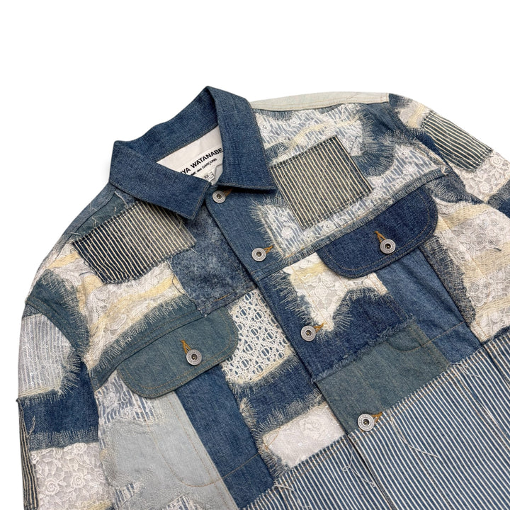 Junya Watanabe Patchwork Denim Jacket Blue (XS)