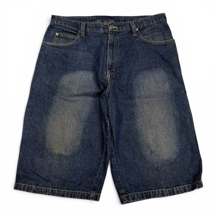 Vintage 90's Baggy Denim Shorts Navy (38")