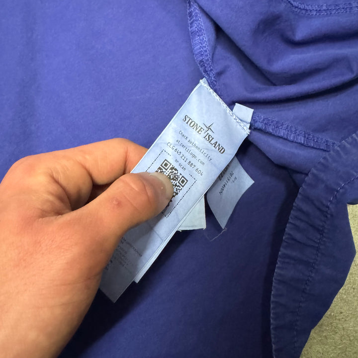 Stone Island Blue Zip Up Shirt Jacket (L)
