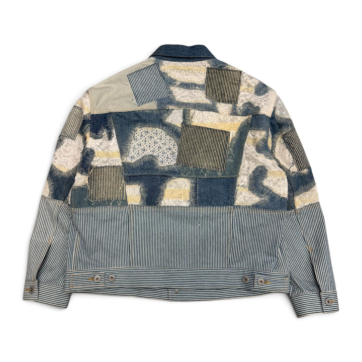 Junya Watanabe Patchwork Denim Jacket Blue (XS)