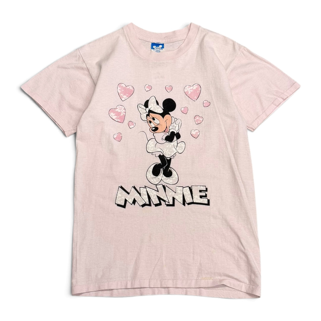 Vintage Single Stitch Minnie Graphic T shirt Pink (M)