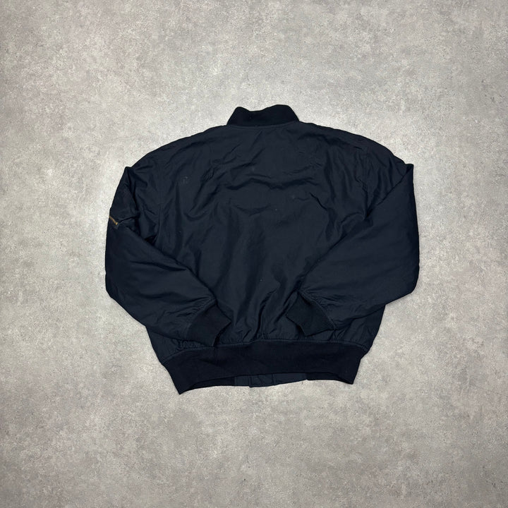 Vintage Polo Ralph Lauren Black Bomber Jacket (L)