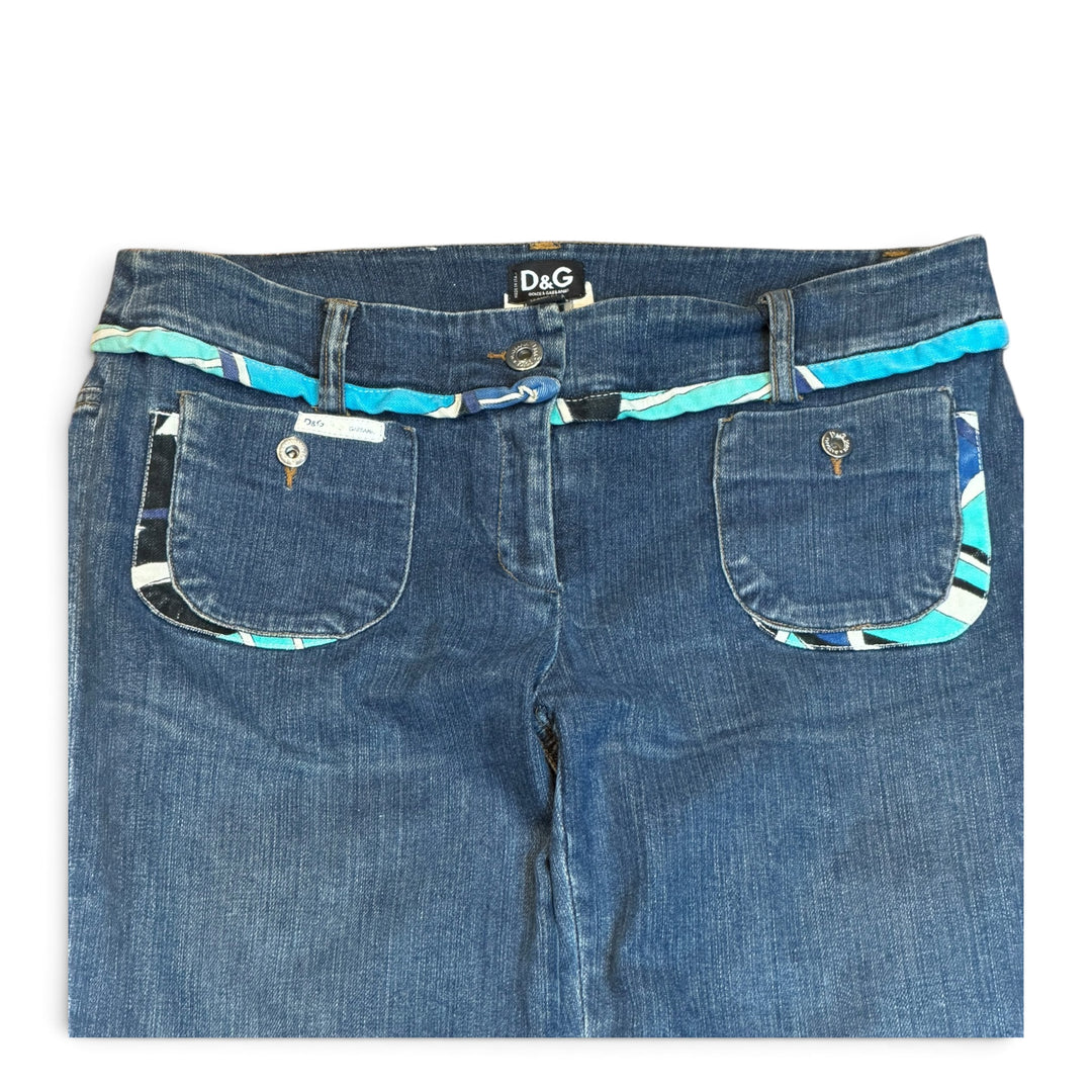Vintage Dolce & Gabbanna Blue Denim Trousers (28)