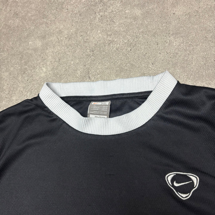00's Vintage Nike T90 Black Therma-Fit T-Shirt (XL)