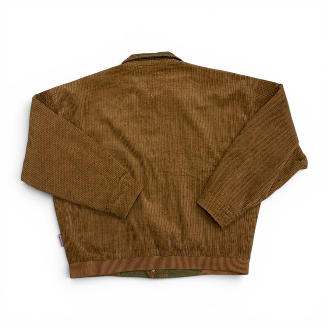 Always Do Brown & Khaki Reversible Corduroy Jacket (XL)