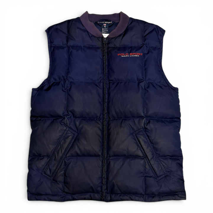 Vintage Polo Ralph Lauren Sport Puffer Gilet Navy (XL)
