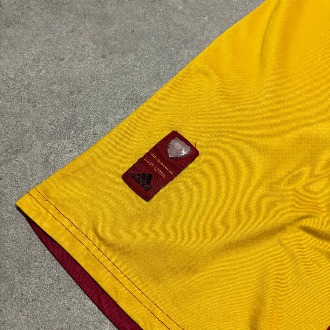 2004' Vintage Adidas Galatasaray Home Yellow Football Shirt (XL)