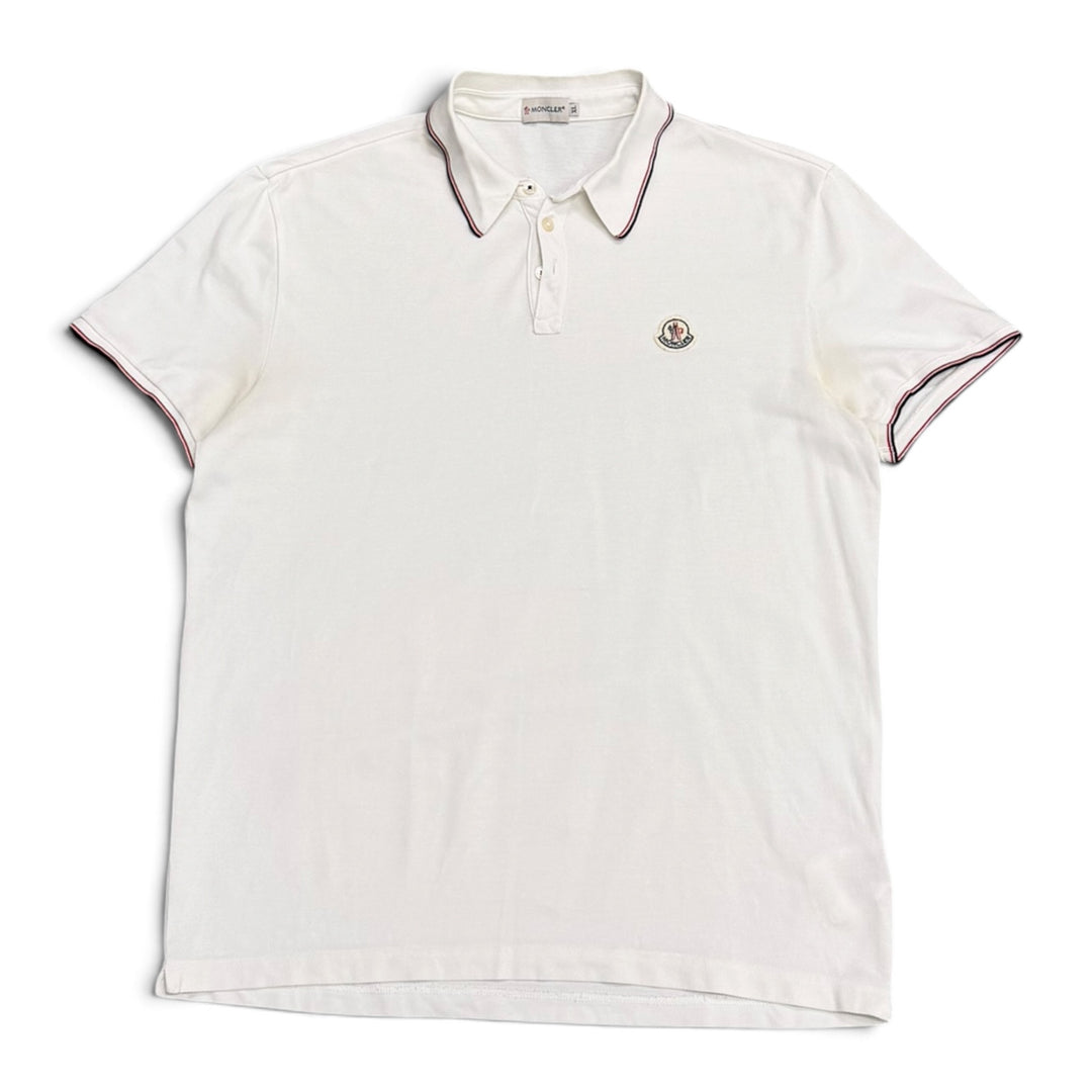Vintage Moncler Polo T Shirt White (XL)