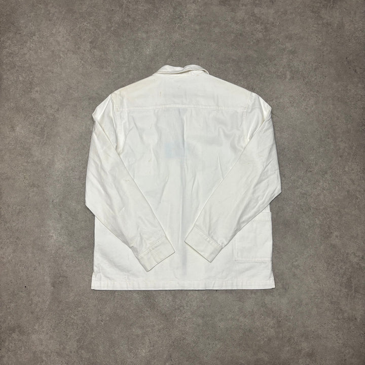 BNWT Garb Store White Zip Up Canvas Jacket (M)