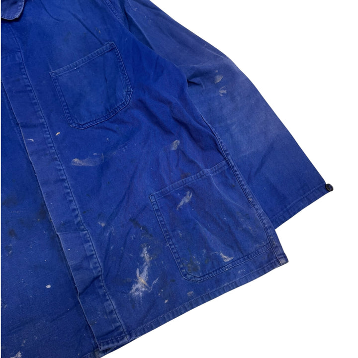 Vintage Distressed Blue French Chore Jacket (M)