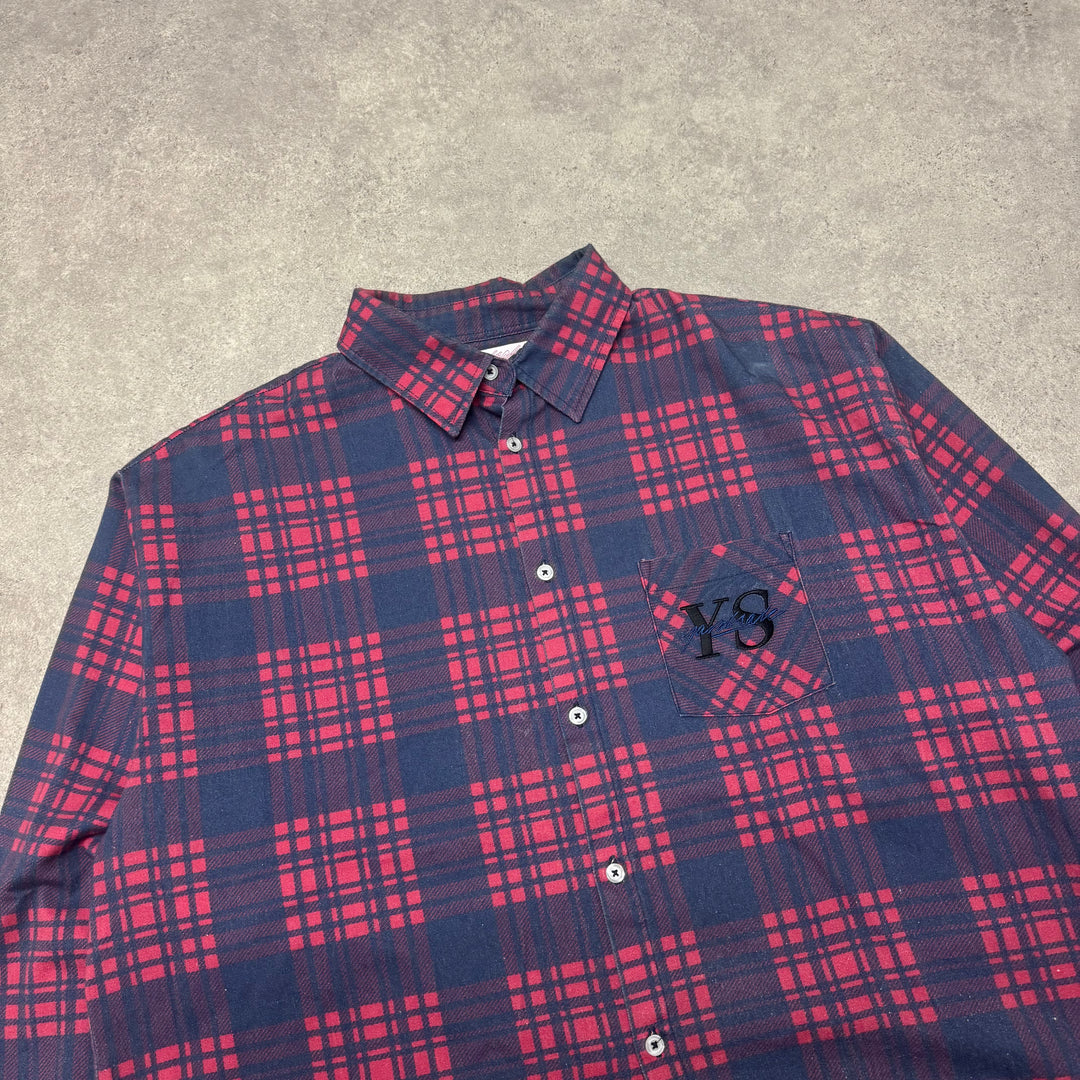 Yardsale Cropped Checkered Shirt (M)
