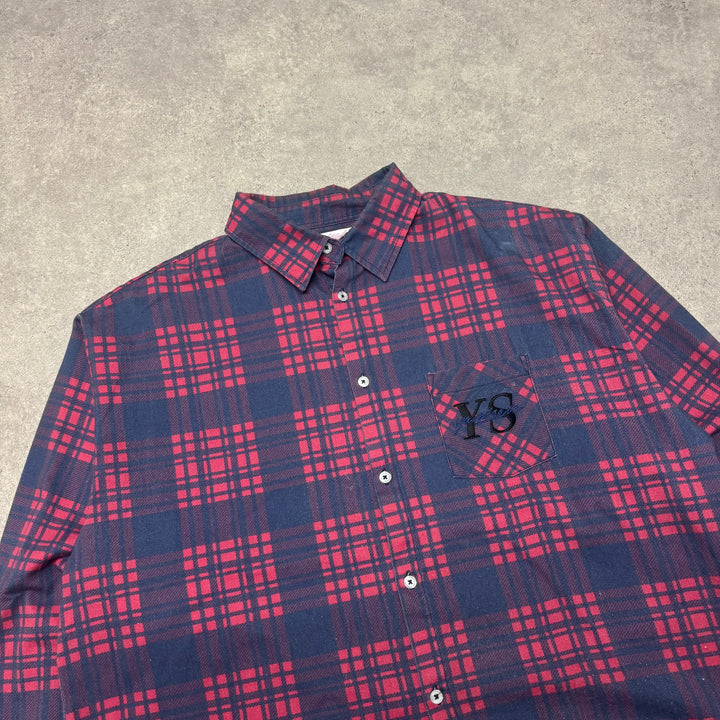 Yardsale Cropped Checkered Shirt (M)