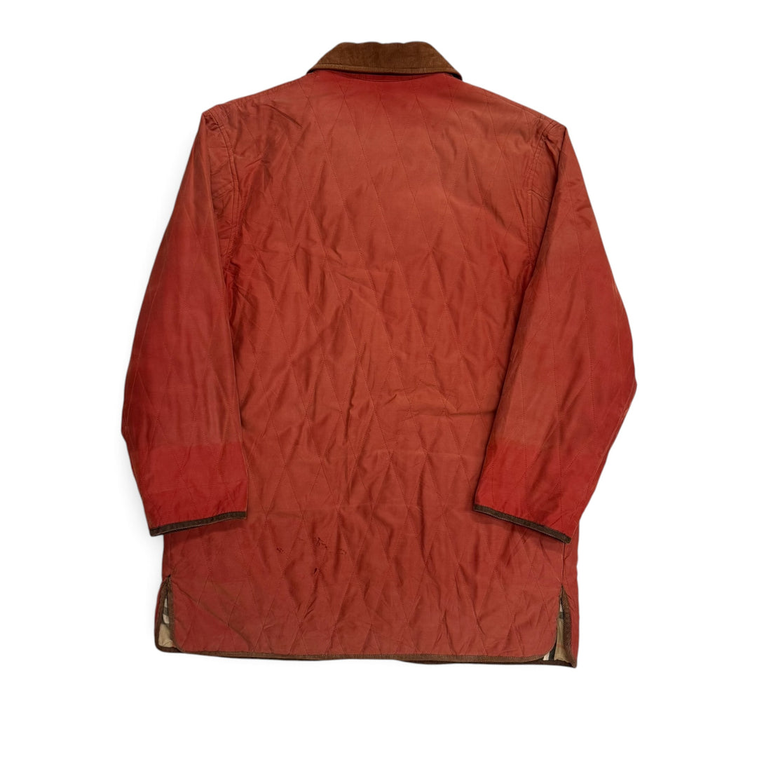 Vintage Burberys Quilted Jacket Faded Orange (L)