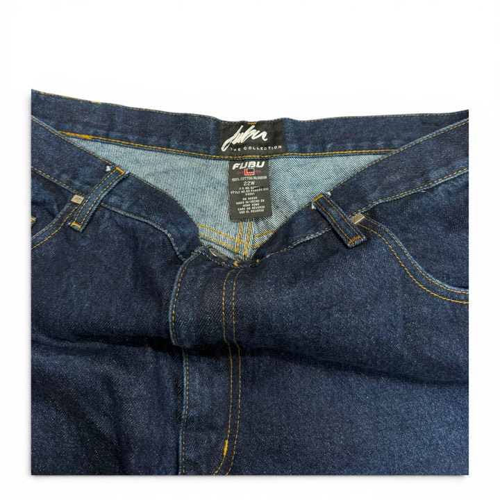 Vintage 90's Fubu Baggy Denim Shorts Navy (40")