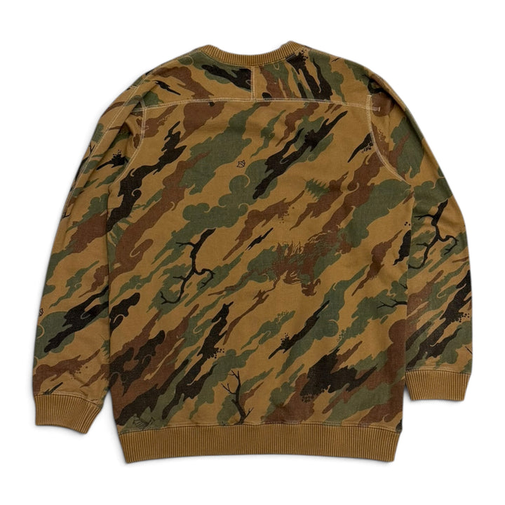 Maharishi Crew Neck Camo Sweatshirt Green (M)