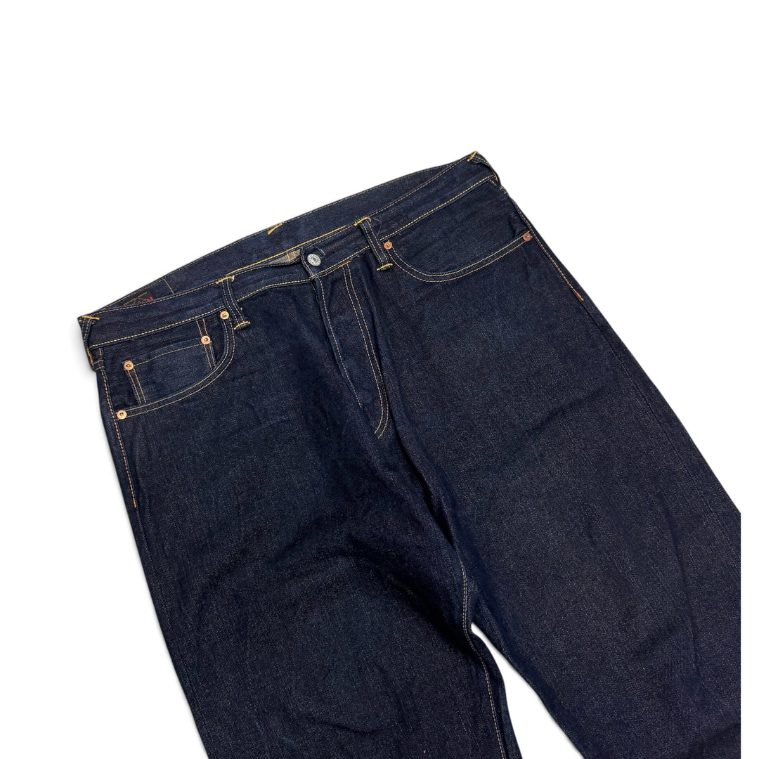 Evisu Jeans Dark Blue & Red Denim Trousers (36)