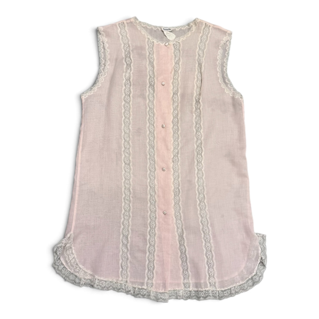 Vintage Christian Dior Sleeveless  Top Pink (L)