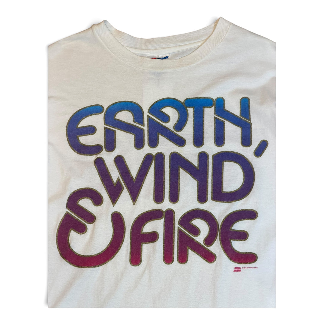 90's Vintage Earth Wind & Fire White Graphic T-Shirt (XL)