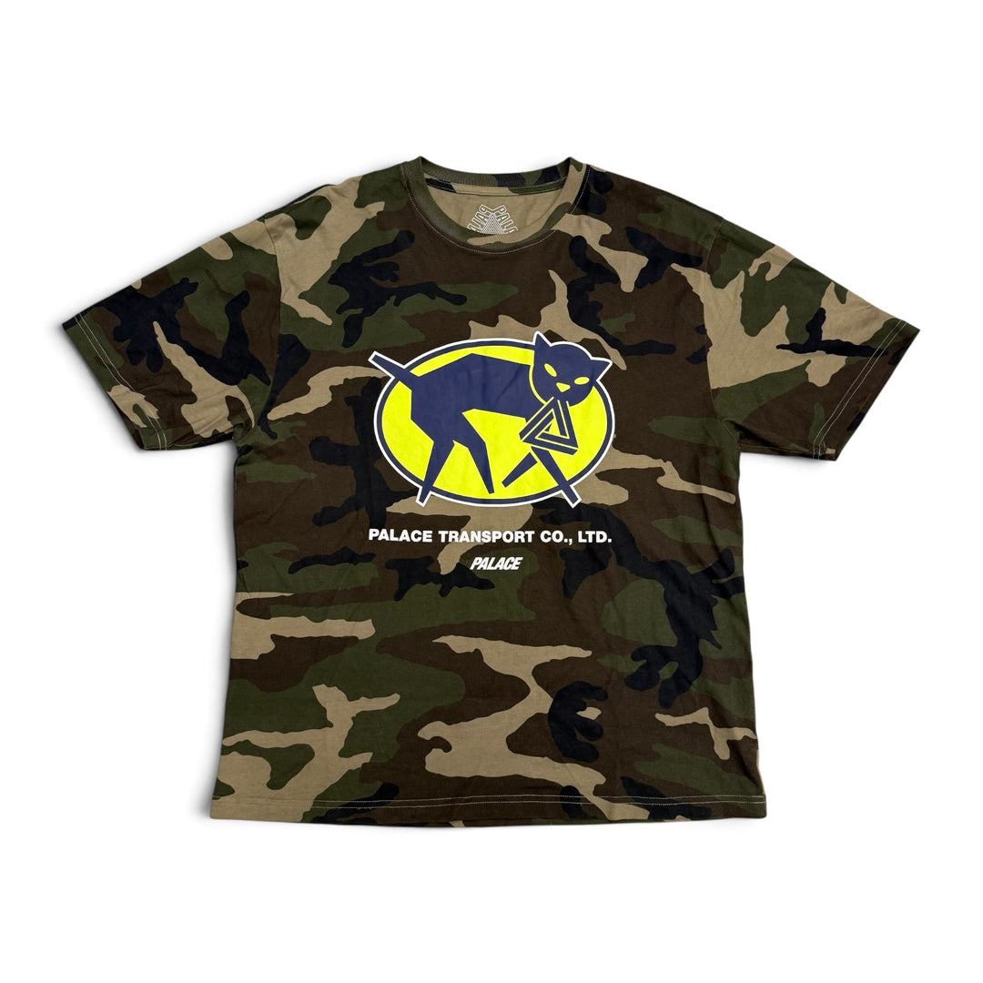 Palace Transport Cat T shirt Camo Green (L)