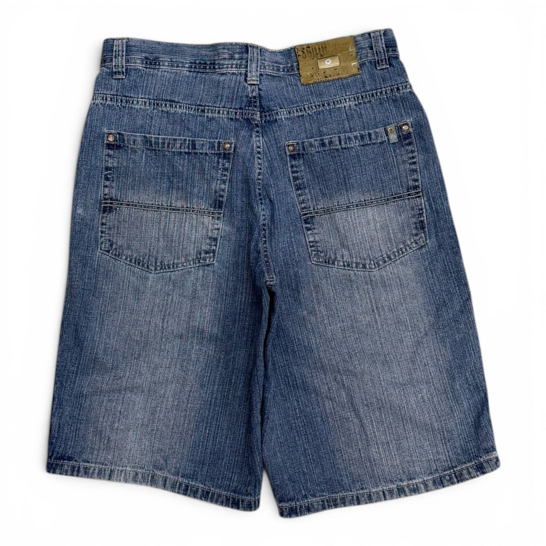 Vintage Southpole Baggy Denim Shorts Blue (36")