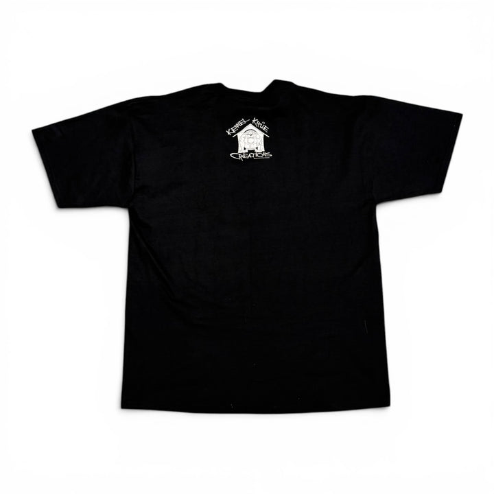 2001 Vintage Kennel Krue Black Graphic T-Shirt (XL)