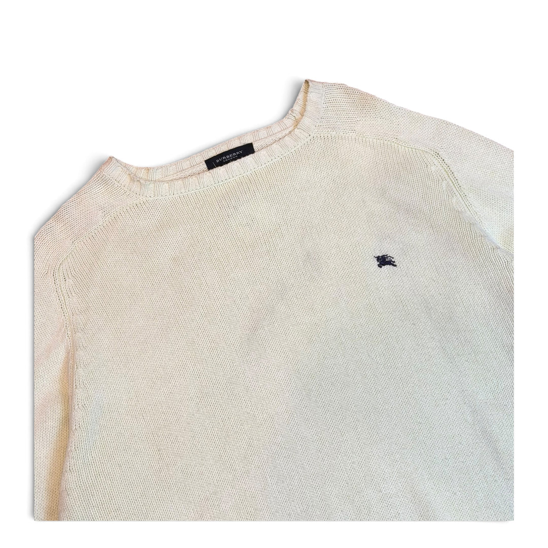 Vintage Burberry Pastel Green Knitted Sweater (L)