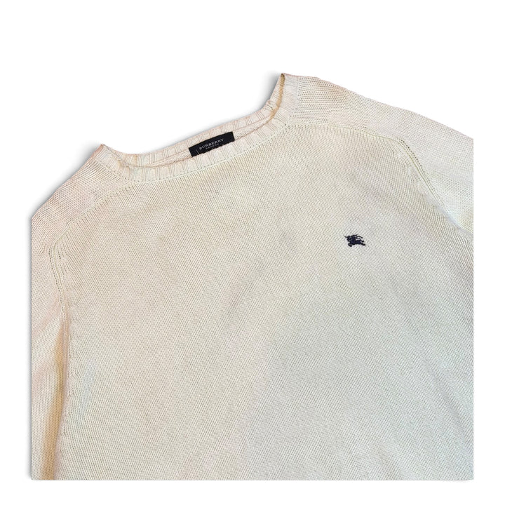 Vintage Burberry Pastel Green Knitted Sweater (L)