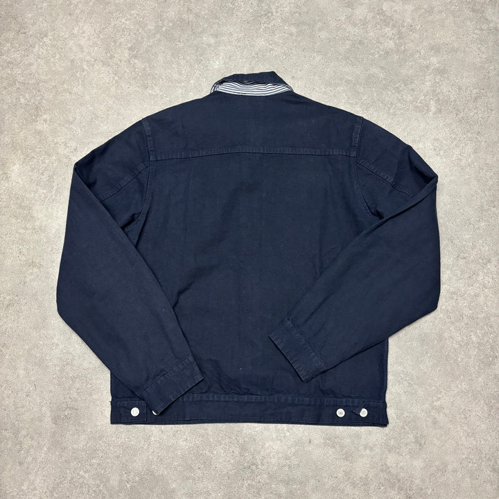 Palace Navy Canvas Material Full Set Jacket & Trousers (XL)