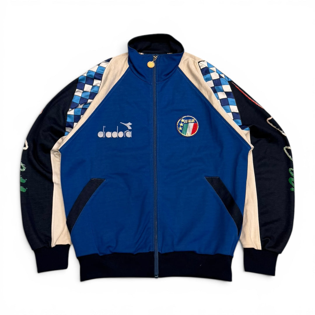 1990 Italy Diadora Track Jacket Set Blue (M)