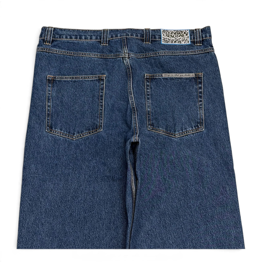 Always Do Blue Denim Baggy Trousers (XL)