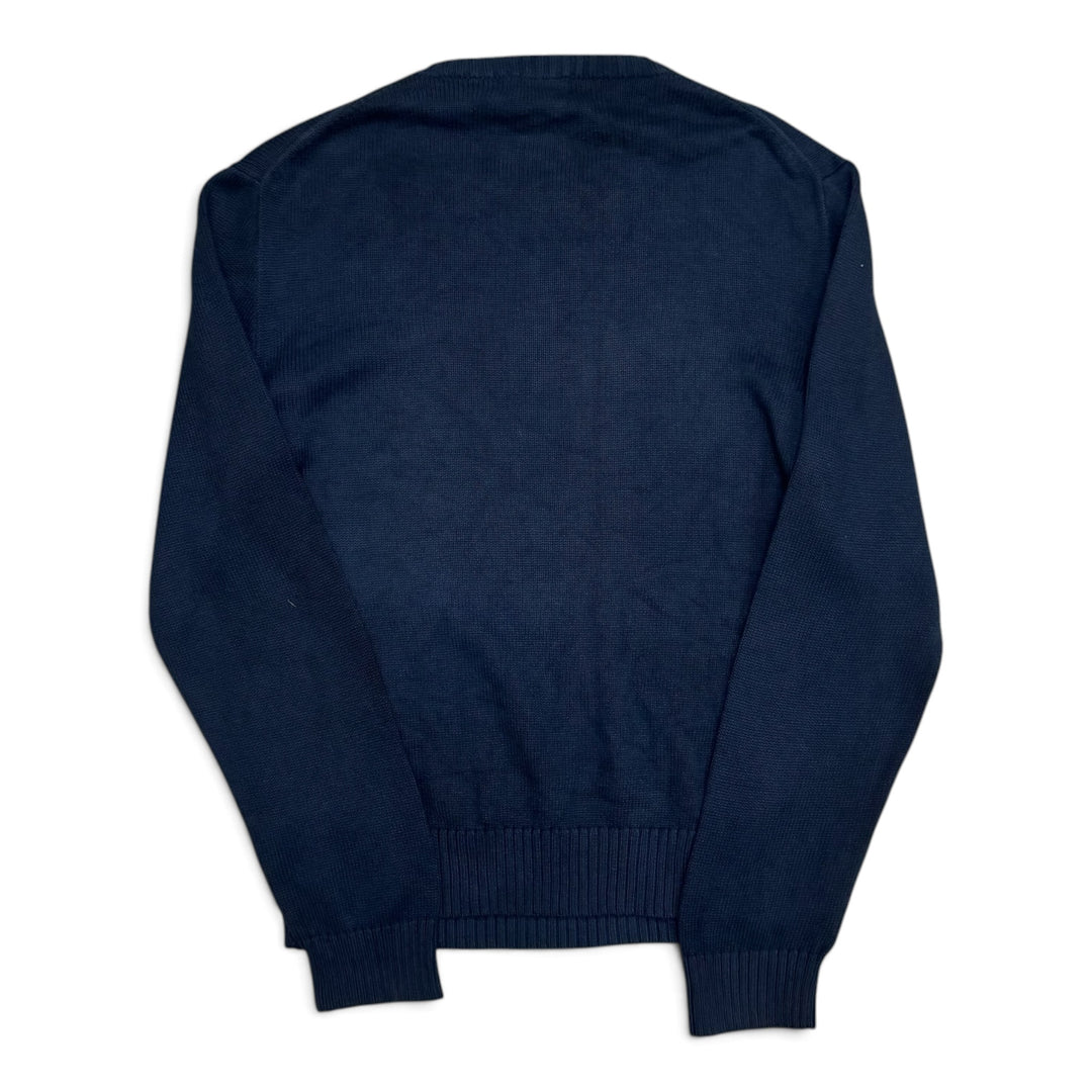 Vintage Polo Ralph Lauren Navy Knitted Jumper (L)