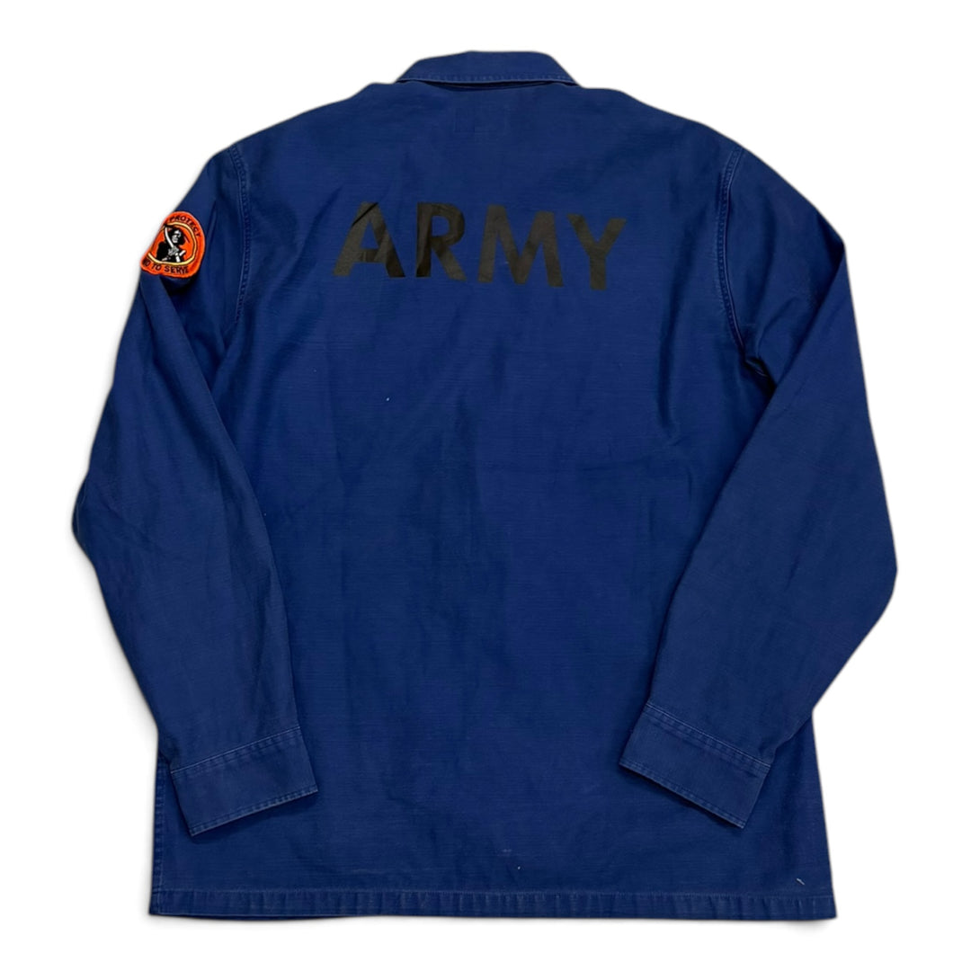 Supreme Blue Army Patchwork Chore Jacket (L)
