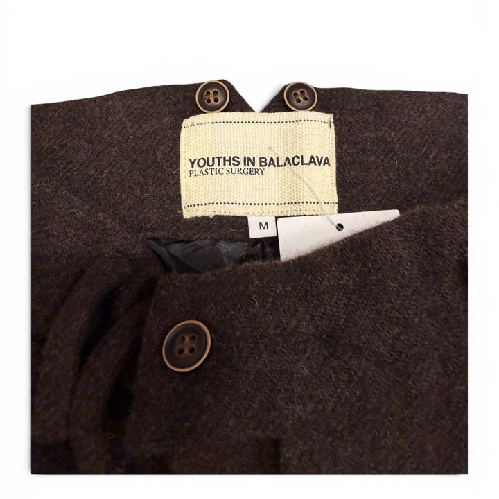 Youth In Balaclava Plastic Surgery Wool Trousers Brown (M)
