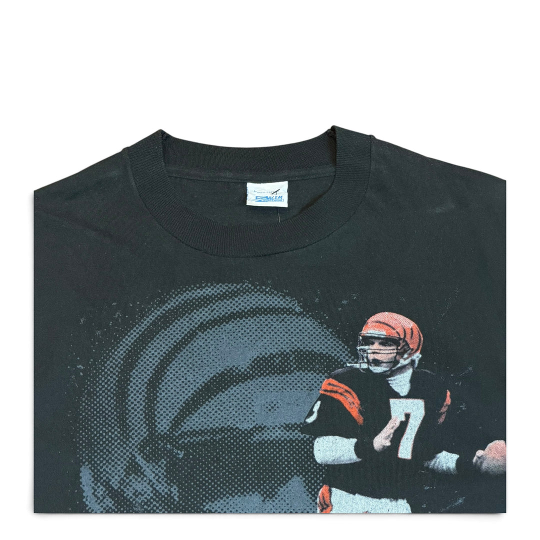 90's Vintage Cincinnati Bengals Black Graphic T-Shirt (L)